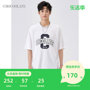 CHOCOOLATE男装宽松短袖T恤2024夏季潮流个性半袖001060