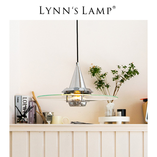 Lynn's立意 包豪斯北欧玻璃吊灯 PH餐厅吧台现代银色工作室书房灯