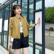 韩版外套2024年秋冬季小个子女士休闲短款时尚机车皮衣夹克女