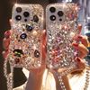 适用于苹果16ProMax/iPhone15手机壳12/11高档满钻XR带水钻7/8Plus奢华女款XS苹果1611PRO软壳XS全包14proMax