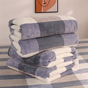法兰绒毯子盖毯午睡毛巾，小被子垫床单人毛毯，午休牛奶绒秋冬季双人