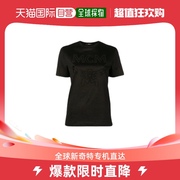 香港直邮Mcm女士T恤黑色印花图案休闲日常百搭舒适MFT9SMM81BK0