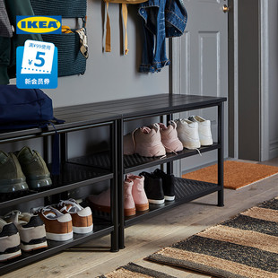 IKEA宜家PINNIG佩尼格家用鞋柜可坐收纳多层架子家用门口换鞋凳子