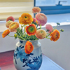 手绘青花瓷陶瓷花瓶花器干花，水养鲜花复古中式客厅，玄关摆件插花器