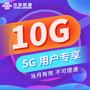 限速勿拍 联通10G月包 5G用户 当月有效 广东地区维护