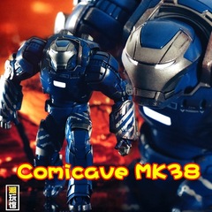 COMICAVE 1/12超合金CS钢铁侠MK38伊果 蓝/红色 可动发光模型玩具