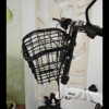 折叠电动车车筐电瓶车金属车篓自行车筐带盖折叠车通用单车菜篮子