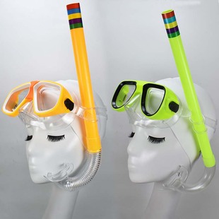 成人儿童高清晰潜水面镜湿式，吸呼管套装浮潜三宝舒适大框游泳眼镜