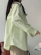 新中式国风长袖纯棉衬衫女装洋气，小衫轻奢高级感上衣别致绝美衬衣