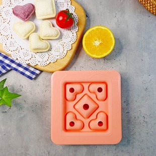 创意DIY心形迷你三明治制作器 儿童口袋三明治模具爱心早餐面包机