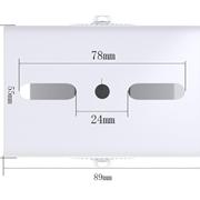 监控支架I型铝合金室内外立装 大华摄像机通用吊杆18-25-35cm1米