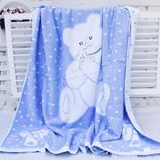 婴儿纯棉浴巾宝宝正方形新生儿童，毛巾被加大盖毯超柔吸水洗澡家用