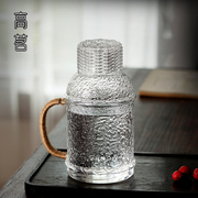 凉水壶玻璃耐高温大容量凉白开，水瓶水杯冷泡复古冷水壶家用泡茶壶