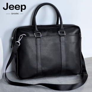 jeep吉普男士公文包商务手提包，青年时尚职业，男式包包休闲电脑包包