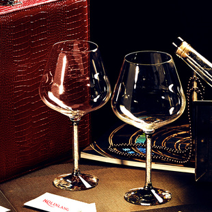 高档水晶红酒杯高脚杯醒酒器套装，家用6只装大号欧式玻璃葡萄酒杯