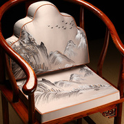 中式沙发坐垫靠背一体，实木椅子垫靠山靠枕，罗汉床圈椅茶椅座垫靠垫