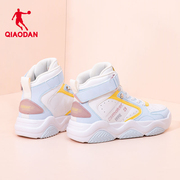 中国乔丹女鞋运动鞋女2024高帮板鞋女软底防滑休闲鞋篮球鞋