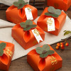 结婚糖果盒创意柿子喜糖盒高级感ins风婚礼伴手礼盒喜糖袋包装盒