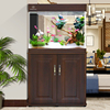 鱼缸客厅落地大型家用水族箱，上滤一体屏风，生态底滤缸定制大龙鱼缸
