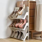 家用入户鞋架小窄门口省空间多层简易高跟鞋架子斜放式鞋子收纳架
