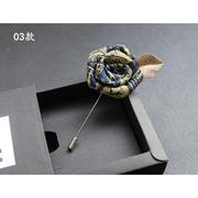 促销西装玫瑰花胸针男女手工花朵布艺胸花装饰部口袋领别针礼新款