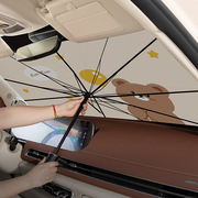 卡通遮阳挡汽车停车遮阳伞，车用防晒隔热侧窗遮光帘，车载前挡遮阳罩