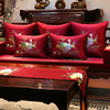 红木沙发垫新中式古典实木沙发坐垫套四季防滑罗汉床垫子绣花定制