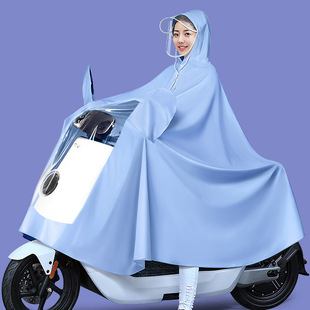 2021加大加厚电动车雨，衣女款电瓶摩托车单人，2双人车罩雨披男