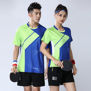 2022羽毛球服女短裤套装，男款乒乓球速干训练服上衣定制网球服