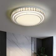 客厅水晶吸顶灯简约现代家用1米大圆灯2023智能大尺寸大厅灯