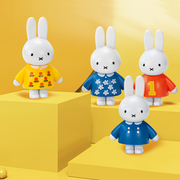 荷兰miffy米菲兔创意小兔子，摆件可爱卡通饰品玩具，潮玩公仔礼物女