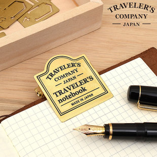 日本midoritraveler's黄铜夹子票据夹tn配件，旅行者笔记trc装订收纳夹长尾夹手帐本册金属夹复古装饰文具票夹