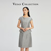 Vesas Collection唯尚女装 连衣裙 亚麻 记忆回弹 透气 干练职场