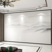 定制壁布3d现代中式山水，电视背景墙壁纸客厅装饰墙纸影视墙布壁画