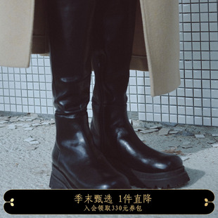 AMERI 秋冬个性时尚长筒马丁靴厚底舒适感靴子女鞋01221270690