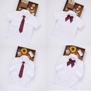 儿童免烫长短袖白衬衣男女童合唱演出服中小学生校服礼服衬衫