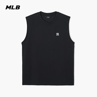 MLB 男女情侣经典运动背心T恤圆领无袖24夏季TKB02