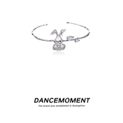 Dancemoment甜酷兔子手镯女水晶锆石镶嵌原创设计国潮小众新中式