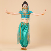 儿童印度舞演出服，六一幼儿民族舞蹈服装，异域风情阿拉丁茉莉公主服