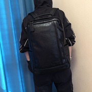 YM男包韩版双肩包大容量休闲男式皮包电脑包大学生书包休闲旅行包