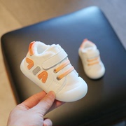 婴儿学步鞋秋冬季加绒八个月冬天鞋子软底防滑1-3岁男女宝宝棉鞋2