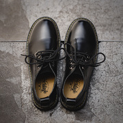 马登马丁靴男秋季中帮工装靴英伦风黑色皮鞋潮男士皮靴子百搭短靴