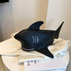 小众设计撞色拼接个性鲨鱼小包包女2023潮时尚链条斜挎单肩包