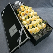 33朵玫瑰花束礼盒女友爱人生日鲜花速递北京上海广州深圳同城送花