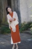 她来了复古馆柿柿，如意旗袍冬季长袖，优雅新中式风中长款连衣裙