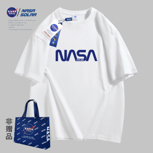 nasasolar联名2024夏款小熊，印花纯棉短袖t恤情侣潮宽松tyk