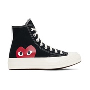 Comme Des Garcons Play 黑色 C 联名 Chuck 70 高帮运动鞋男