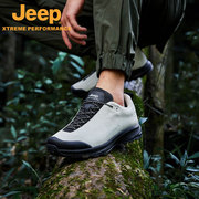 Jeep吉普户外防滑徒步鞋男时尚拼色休闲鞋减震耐磨运动登山鞋