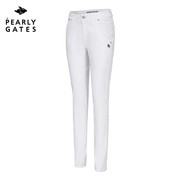 pearlygates高尔夫服装女士pg春夏款中腰高弹修身长裤golf运动裤
