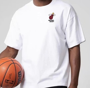 NBA中性洛杉矶湖人护照印章系列T恤男子夏季透气短袖